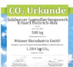 Award for more than 1.5 tons of CO2 savings